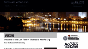 What Tmonkslaw.com website looked like in 2020 (3 years ago)