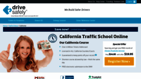 What Trafficschoolonlinecalifornia.com website looked like in 2020 (3 years ago)