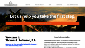 What Tomrobinsonlaw.com website looked like in 2020 (3 years ago)