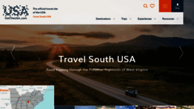 What Travelsouthusa.com website looked like in 2020 (3 years ago)