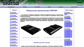 What Triton-prog.ru website looked like in 2020 (3 years ago)