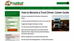What Truckstuffusa.com website looked like in 2020 (3 years ago)