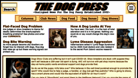 What Thedogpress.com website looked like in 2020 (3 years ago)