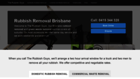 What Therubbishguys.com.au website looked like in 2020 (3 years ago)