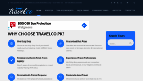 What Travelco.pk website looked like in 2020 (3 years ago)