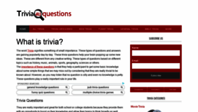 What Triviaquestions4u.com website looked like in 2020 (3 years ago)