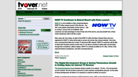 What Tvover.net website looked like in 2020 (3 years ago)