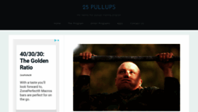 What Twentyfivepullups.com website looked like in 2020 (3 years ago)