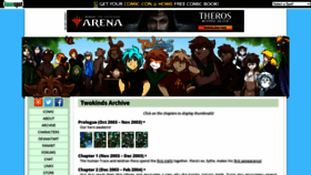 What Twokinds.net website looked like in 2020 (3 years ago)