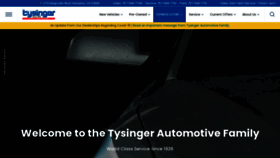 What Tysinger.com website looked like in 2020 (3 years ago)