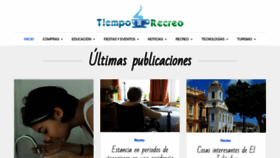 What Tiempoderecreo.com website looked like in 2020 (3 years ago)