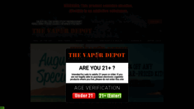 What Thevapordepot.com website looked like in 2020 (3 years ago)