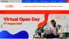 What Torrens.edu.au website looked like in 2020 (3 years ago)