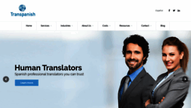 What Transpanish.biz website looked like in 2020 (3 years ago)