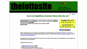 What Thelottosite.com website looked like in 2020 (3 years ago)
