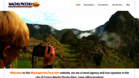 What Toursmachupicchu.com website looked like in 2020 (3 years ago)