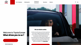 What Toyota-europe.com website looked like in 2020 (3 years ago)