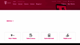 What T-mobile.cz website looked like in 2020 (3 years ago)