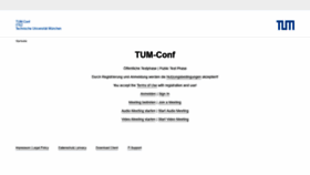 What Tum-conf.zoom.us website looked like in 2020 (3 years ago)