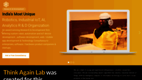 What Thinkagainlab.com website looked like in 2020 (3 years ago)