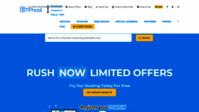 What Tfhost.ng website looked like in 2020 (5 years ago)