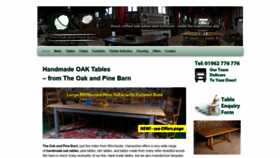What Theoakandpinebarn.co.uk website looked like in 2020 (3 years ago)