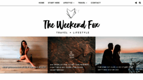 What Theweekendfox.com website looked like in 2020 (3 years ago)