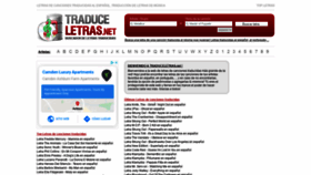 What Traduceletras.net website looked like in 2020 (3 years ago)