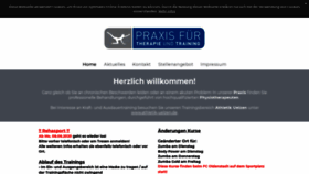 What Therapie-training.de website looked like in 2020 (3 years ago)