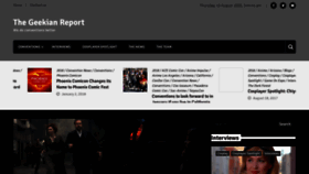 What Thegeekianreport.com website looked like in 2020 (3 years ago)