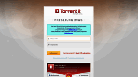 What Torrent.lt website looked like in 2020 (3 years ago)