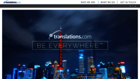 What Translations.com website looked like in 2020 (3 years ago)