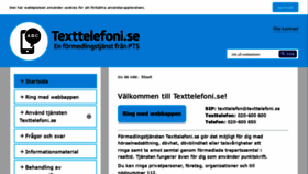 What Texttelefoni.se website looked like in 2020 (3 years ago)