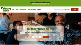 What Thefamilydinnerproject.org website looked like in 2020 (3 years ago)