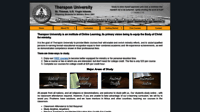 What Theraponuniversity.org website looked like in 2020 (3 years ago)