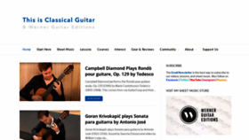 What Thisisclassicalguitar.com website looked like in 2020 (3 years ago)