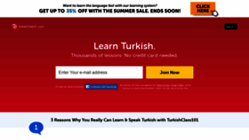 What Turkishclass101.com website looked like in 2020 (3 years ago)