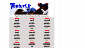 What Topturf.fr website looked like in 2020 (3 years ago)