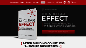 What Thenucleareffect.com website looked like in 2020 (3 years ago)