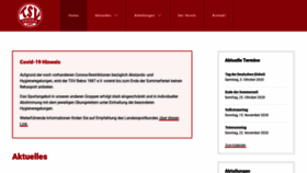 What Tsv-bebra.de website looked like in 2020 (3 years ago)