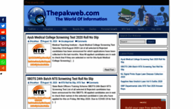 What Thepakweb.com website looked like in 2020 (3 years ago)