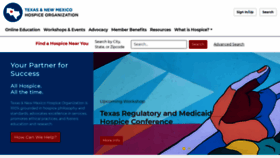 What Txnmhospice.org website looked like in 2020 (3 years ago)