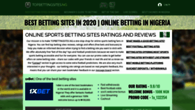 What Topbettingsites.ng website looked like in 2020 (5 years ago)