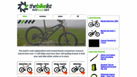 What Thebikelist.co.uk website looked like in 2020 (3 years ago)