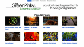 What Thegreenpinky.com website looked like in 2020 (3 years ago)