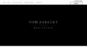 What Tomzarecky.com website looked like in 2020 (3 years ago)