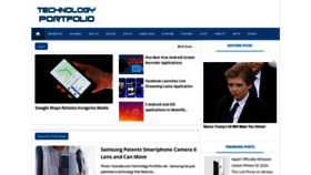 What Technology-portfolio.net website looked like in 2020 (5 years ago)