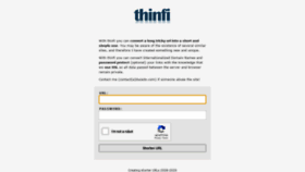 What Thinfi.com website looked like in 2020 (3 years ago)