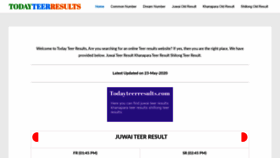 What Todayteerresults.com website looked like in 2020 (3 years ago)