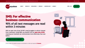What Textanywhere.com website looked like in 2020 (3 years ago)